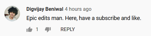 Youtube comment fun video editing